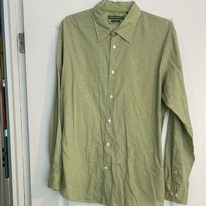 Claiborne by John Bartlett Olive Button-Down Shirt